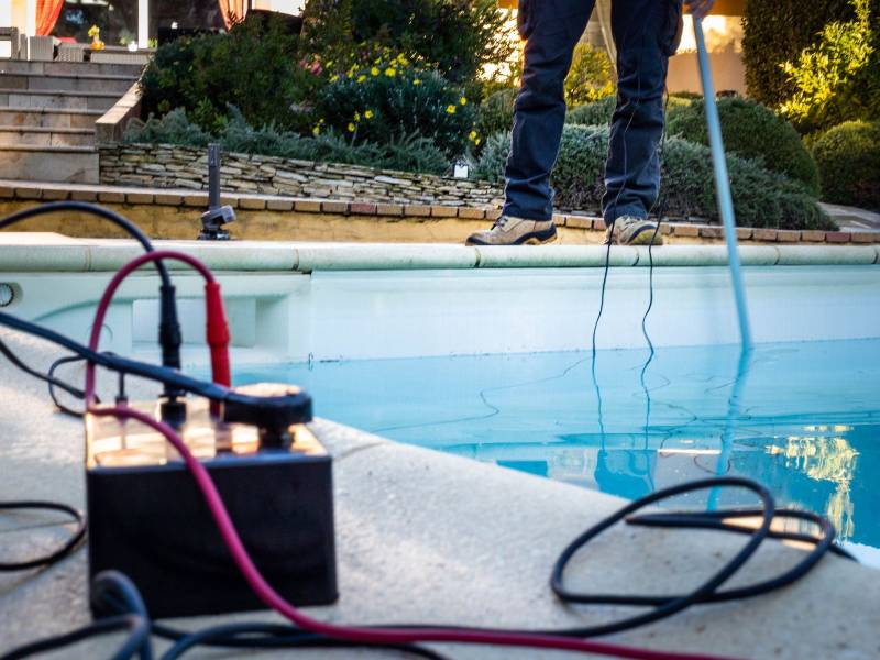 Détection de fuite sur piscine polyester à Royan dans le 17